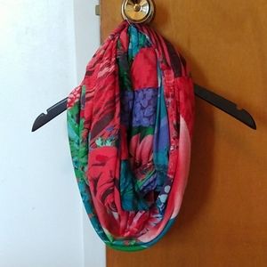 Desigual multi-colored infinity scarf